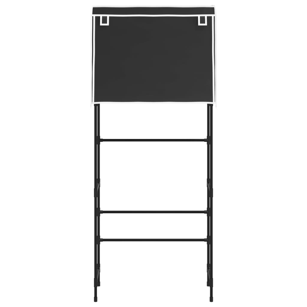 Storage rack above washing machine 71x29.5x170.5 cm iron - black - number 3.