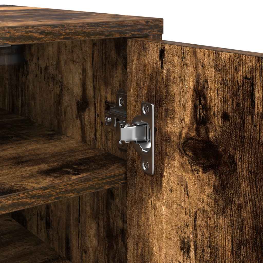 Ormarić za cipele 32x35x92 cm izrađeno drvo dimljeni hrast - dimljeni hrast, 1 - number 9.