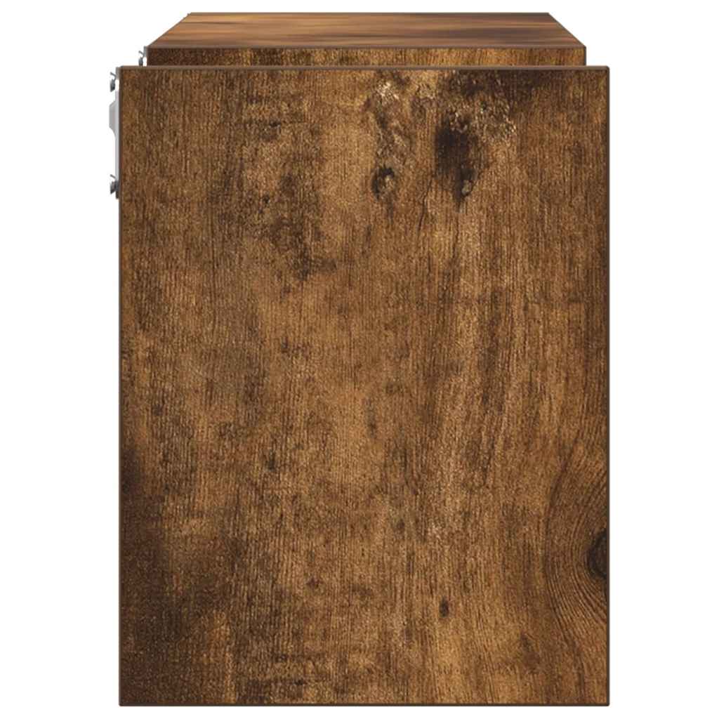 Wall shelves pc. 100x15x20 cm engineered wood smoked oak - number 5.