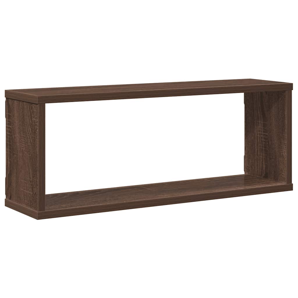 Wall shelves pcs. 60x15x23 cm constructed wood brown oak - brown oak, 4, 1 - number 6.
