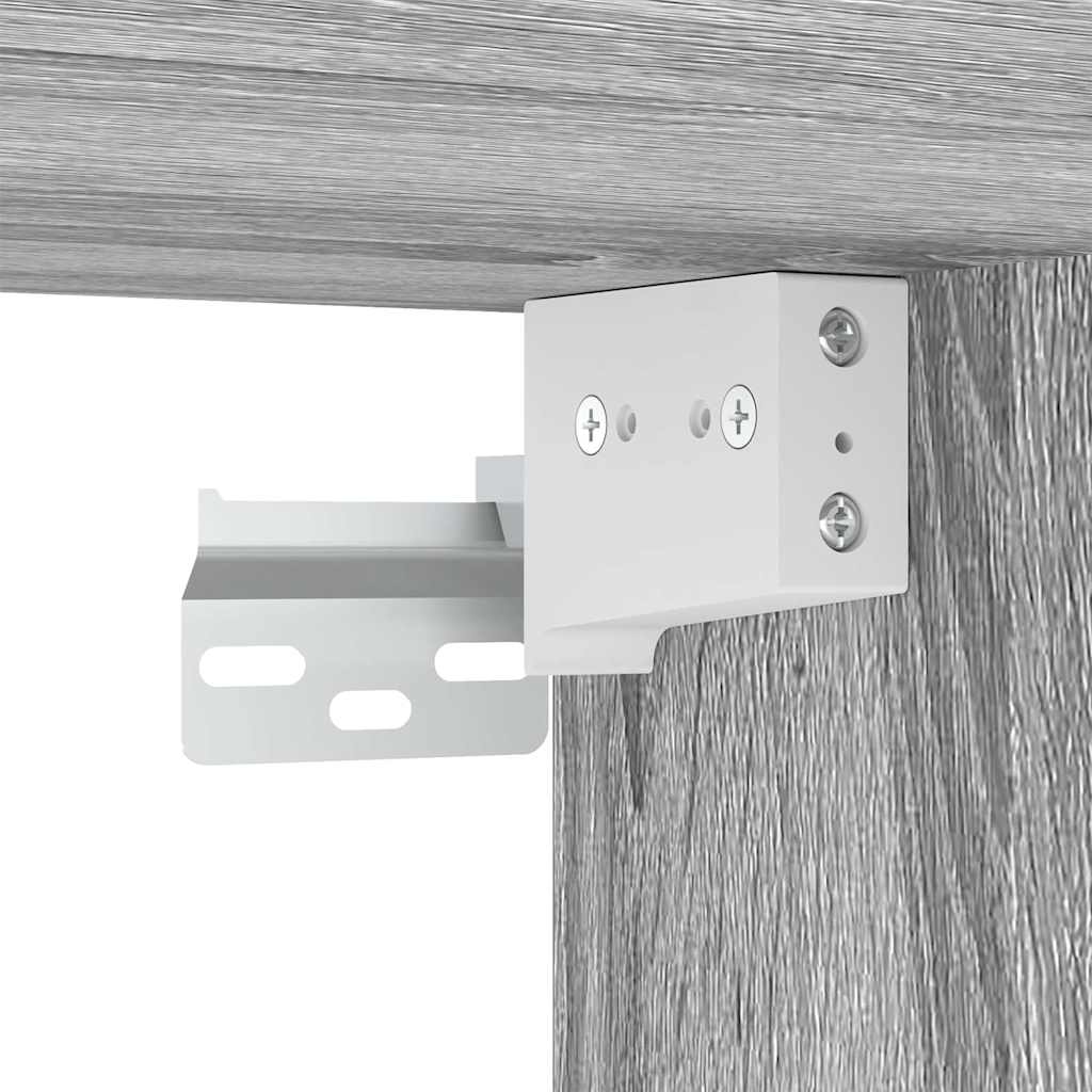 Skoskab 60x35x70 cm konstrueret træ grå sonoma-eg - number 10.