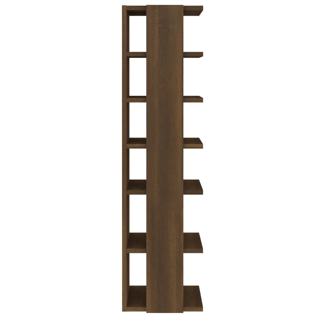 Stalak za cipele kom. 27,5x27x102 cm izrađeno drvo smeđi hrast - number 5.