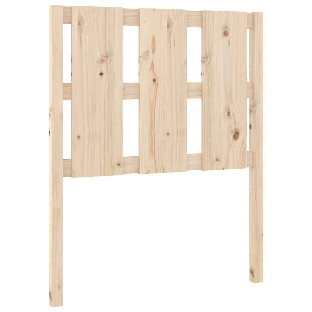 Sengegærde 80,5x4x100 cm massivt fyrretræ - naturfarvet, 80.5 x 100 cm, 1 - number 2.