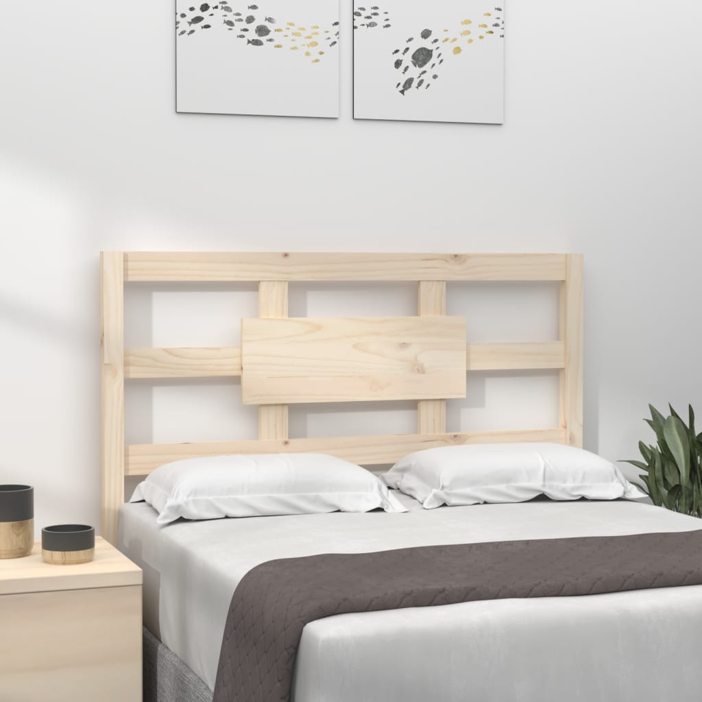 Sengegærde 80,5x4x100 cm massivt fyrretræ - naturfarvet, 80.5 x 100 cm, 1 - number 1.
