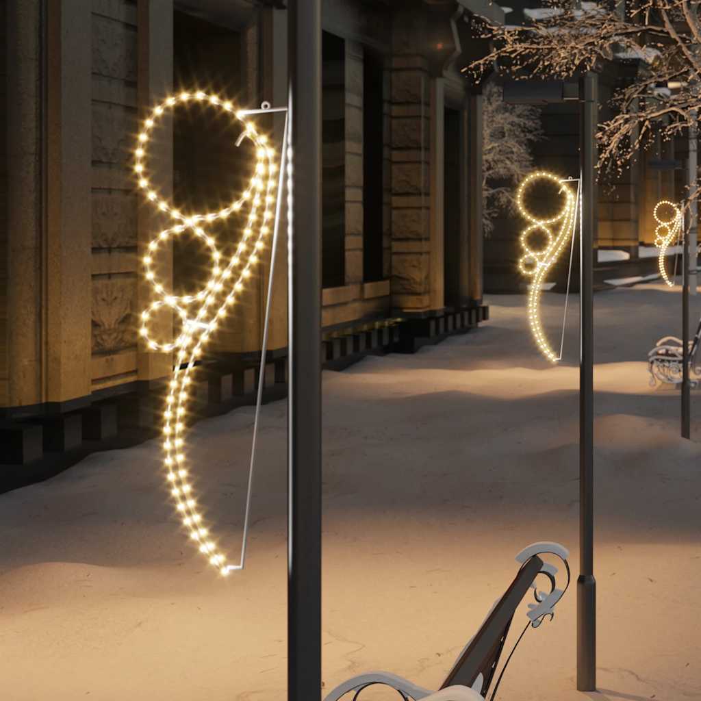 Spherical light chains 2 pcs. 111.5x35x4.5 cm warm white light - number 1.