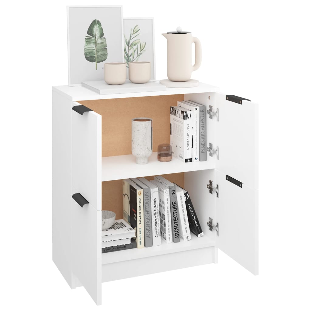 Skänk 60x30x70 cm konstruerat trä - vit, 1 - number 4.