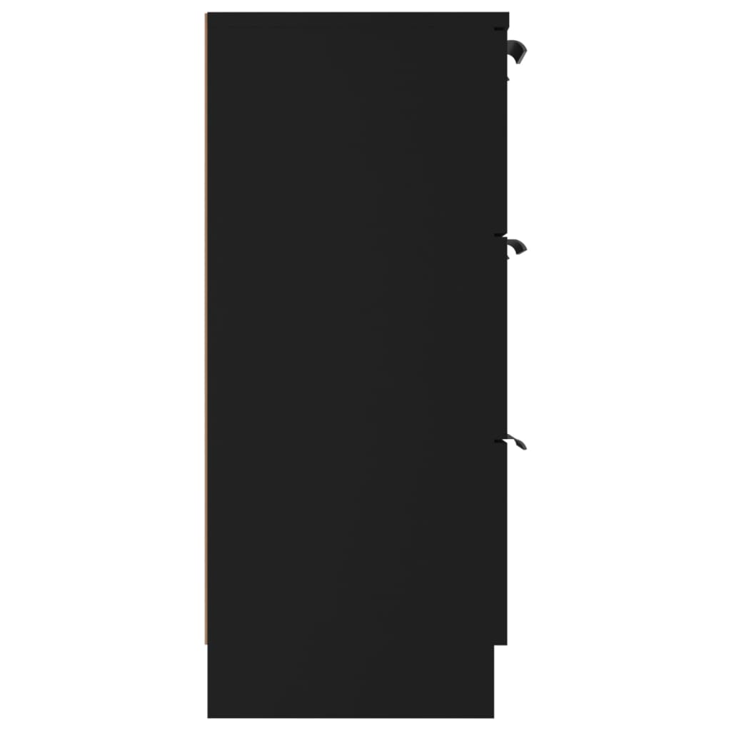 Komoda 60x30x70 cm konstruirano drvo - crna, 1 - number 6.