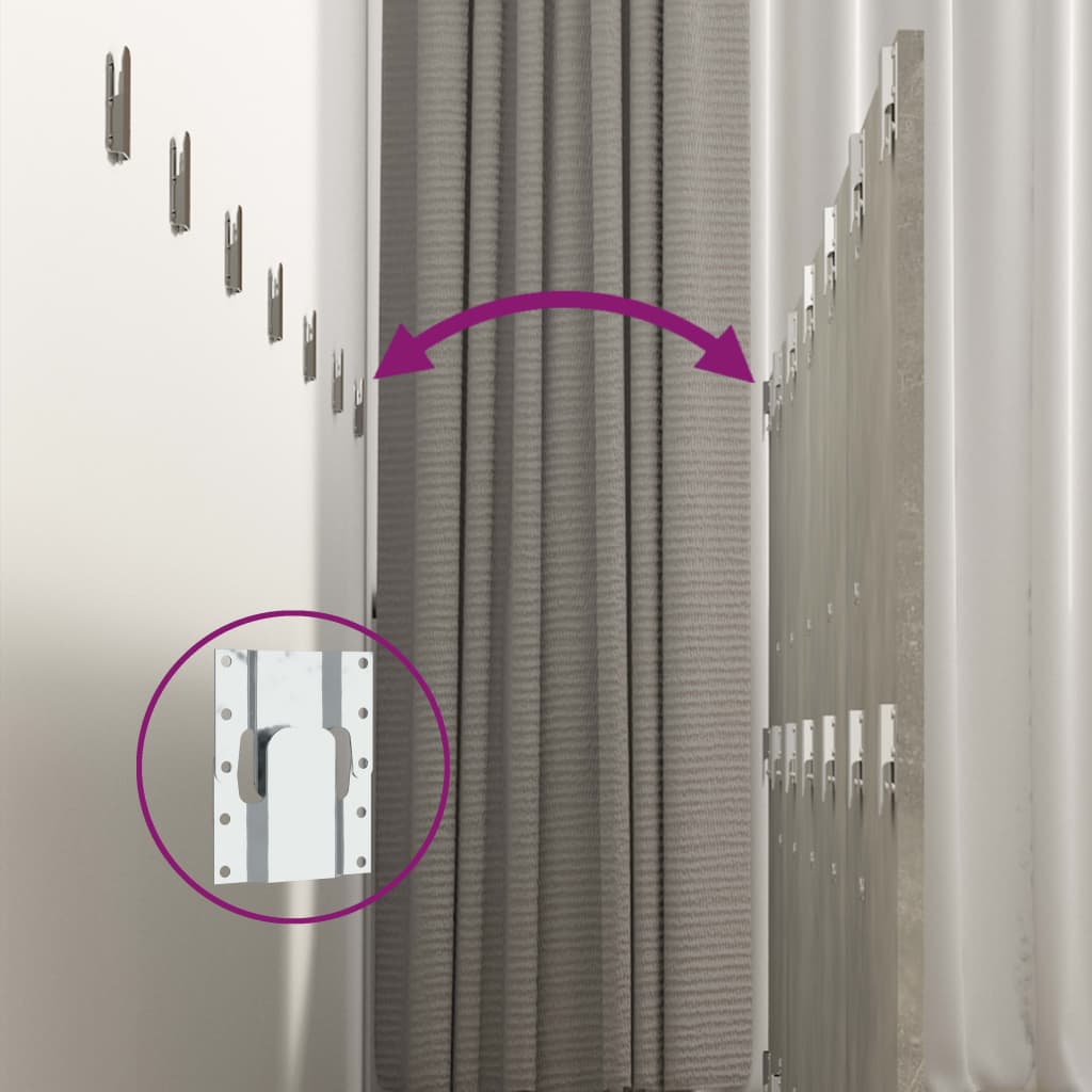 Barierka łóżka 240x1,5x80 cm drewno klejone - betonowo-szary, 1 - number 6.