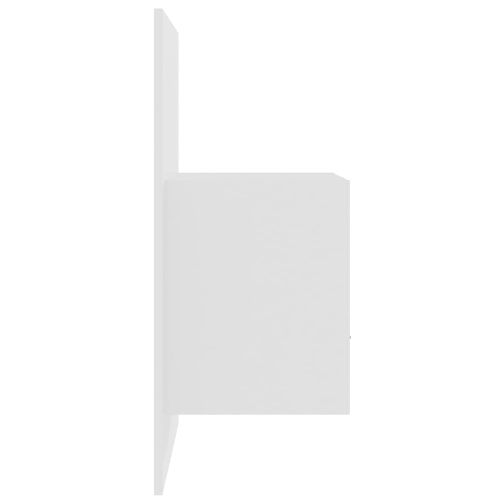 Stolik nocny ścienny wysoki połysk - biały wysoki połysk, 1 - number 7.