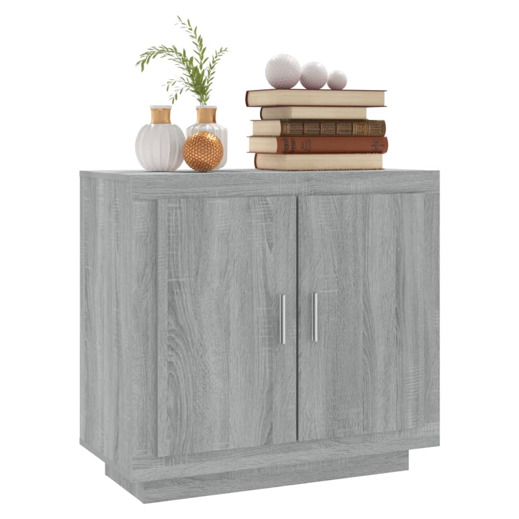 Sideboard 80x40x75 cm engineered wood grey oak colour - grey sonoma oak, 1 - number 4.
