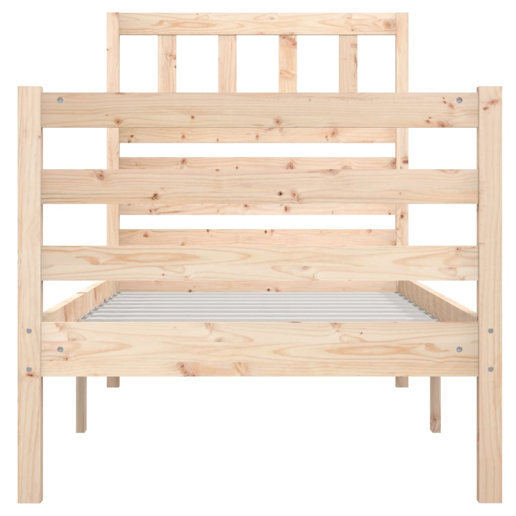 Cadre de lit 90x190 cm simple en bois massif - number 4.