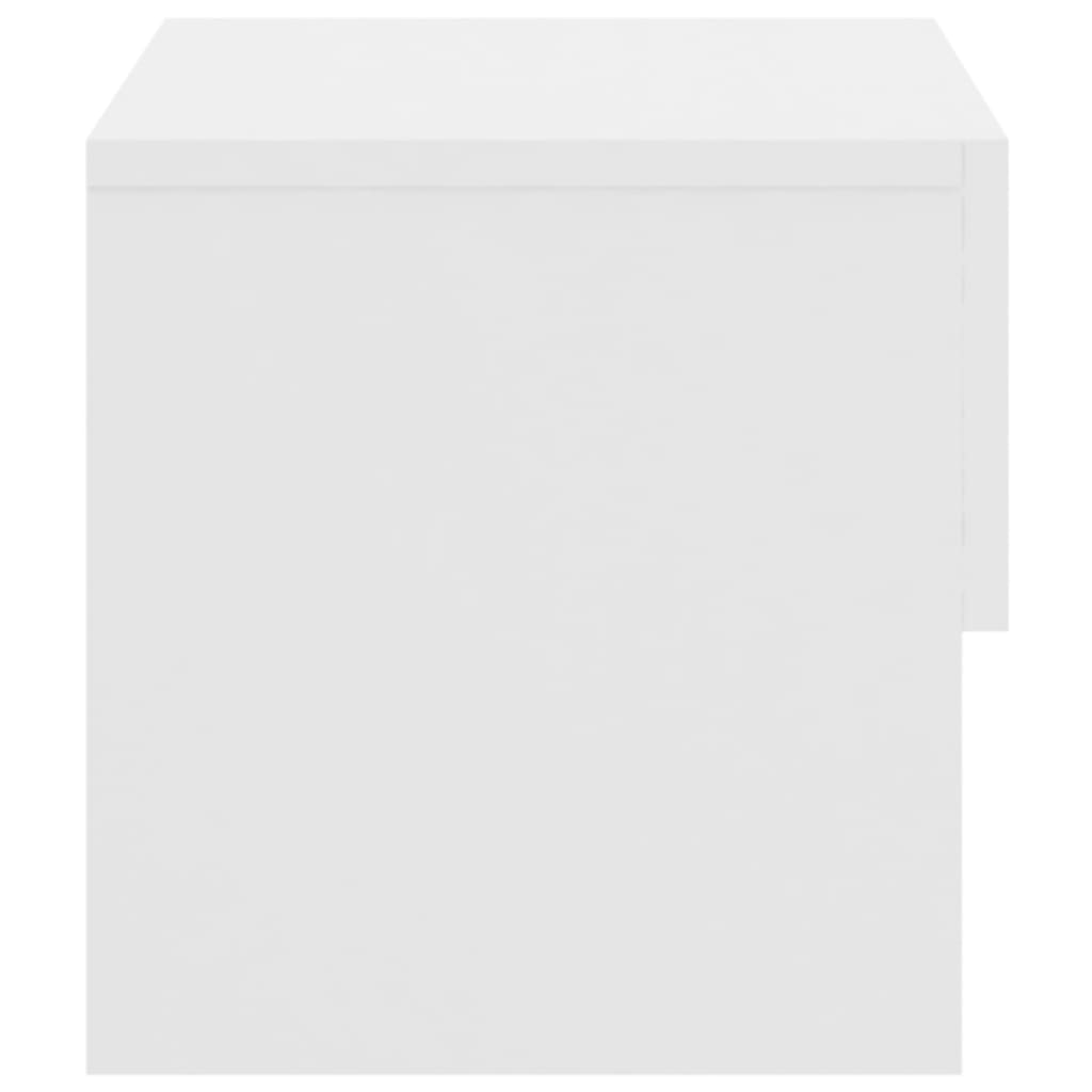 Vegghengte nattbord stk. - hvit, 2 - number 7.