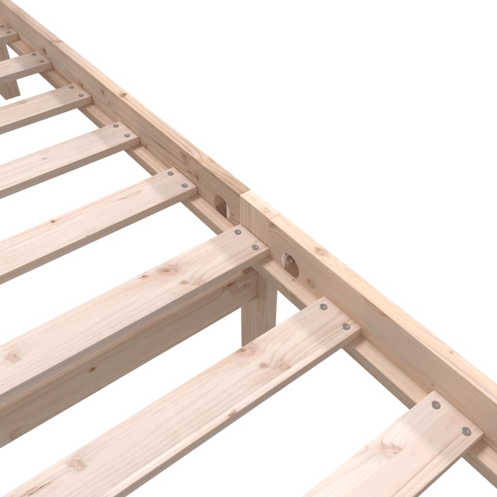 Okvir kreveta puno drvo - prirodna boja, 100 x 200 cm - number 6.