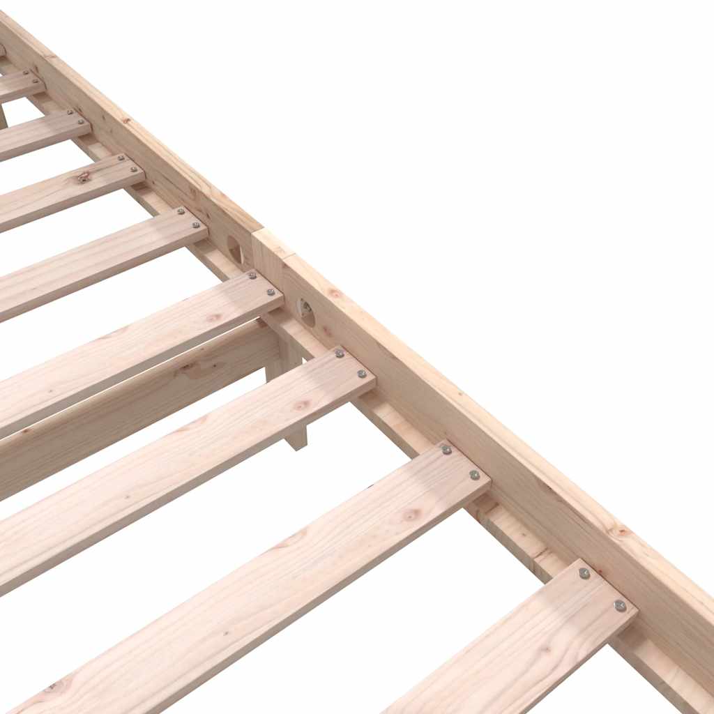 Rama łóżka sosna lita - kolor naturalny, 200 x 200 cm - number 7.