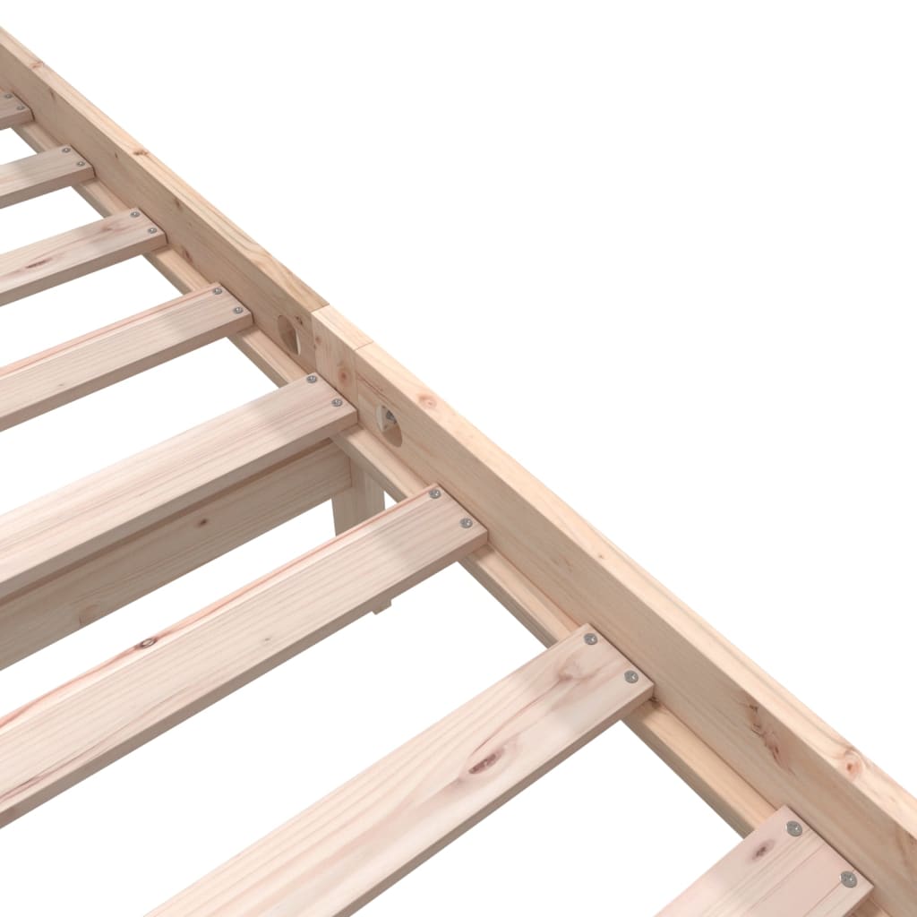 Okvir kreveta puni bor - prirodna boja, 160 x 200 cm - number 7.