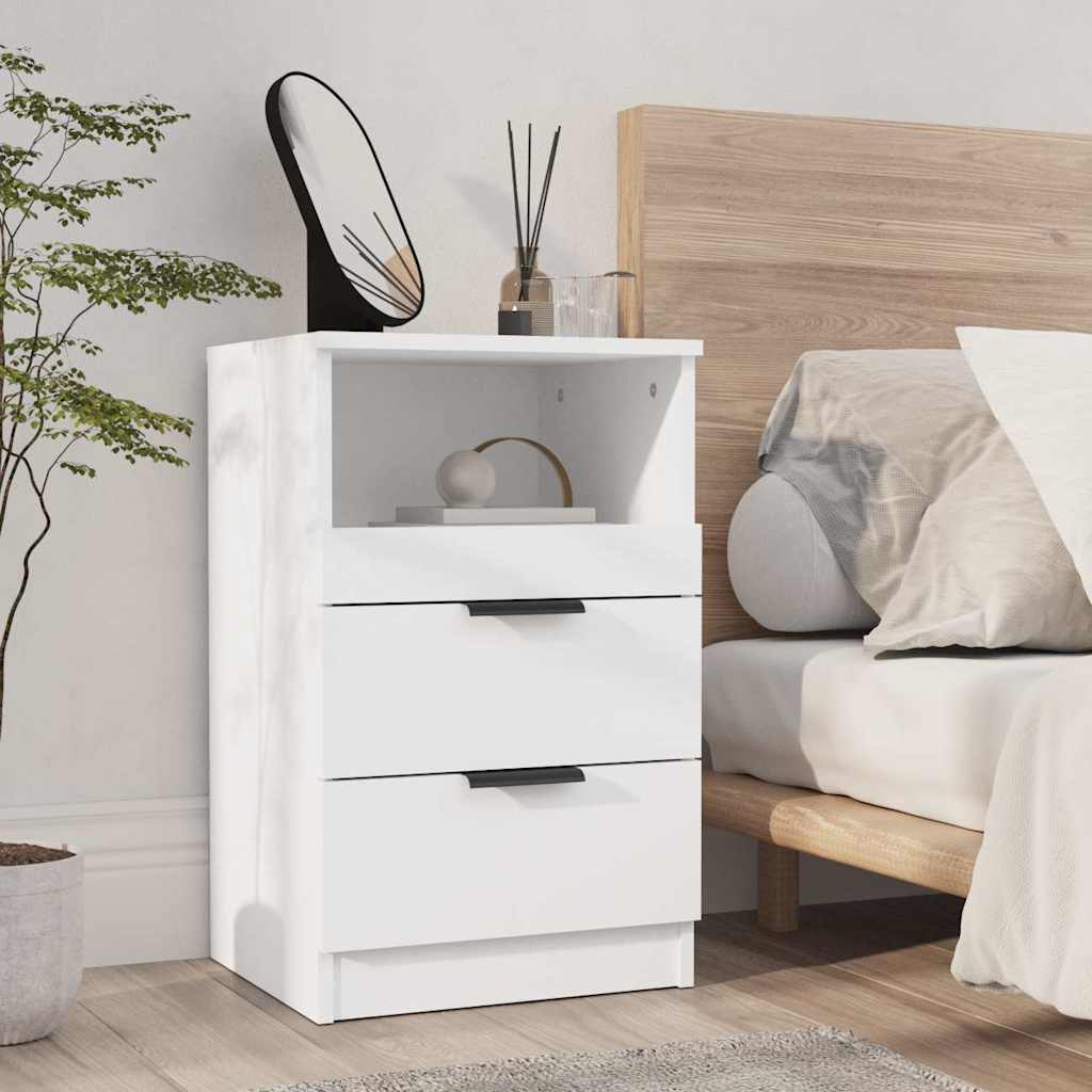 Comodino in legno ingegnerizzato - bianco, 1 - number 1.