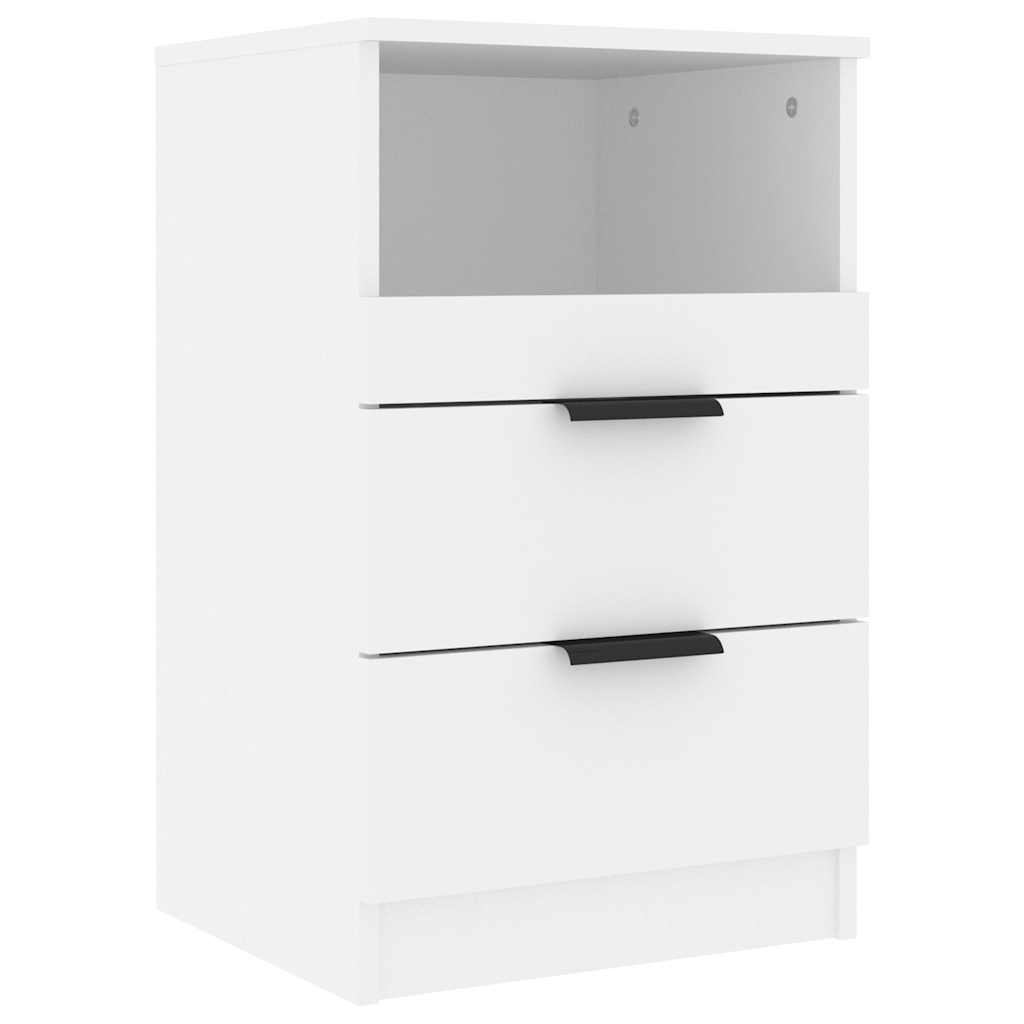 Comodino in legno ingegnerizzato - bianco, 1 - number 2.