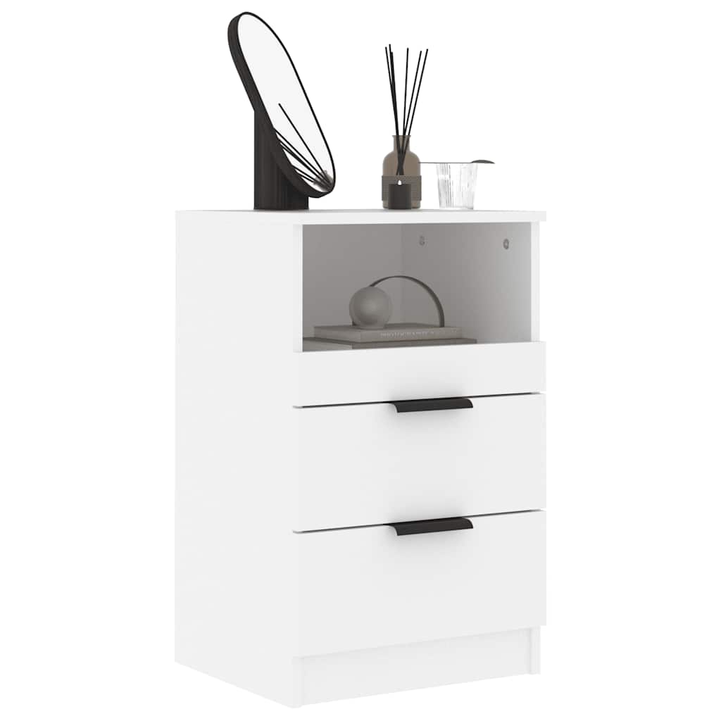 Comodino in legno ingegnerizzato - bianco, 1 - number 7.