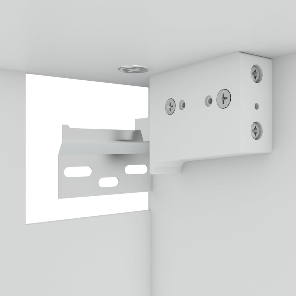 Væghængt glasskab 60x31x60 cm konstrueret træ brun egetræ - brun eg, 1, 1x væghængt glasskab (2 låger) 60 cm, x - number 8.