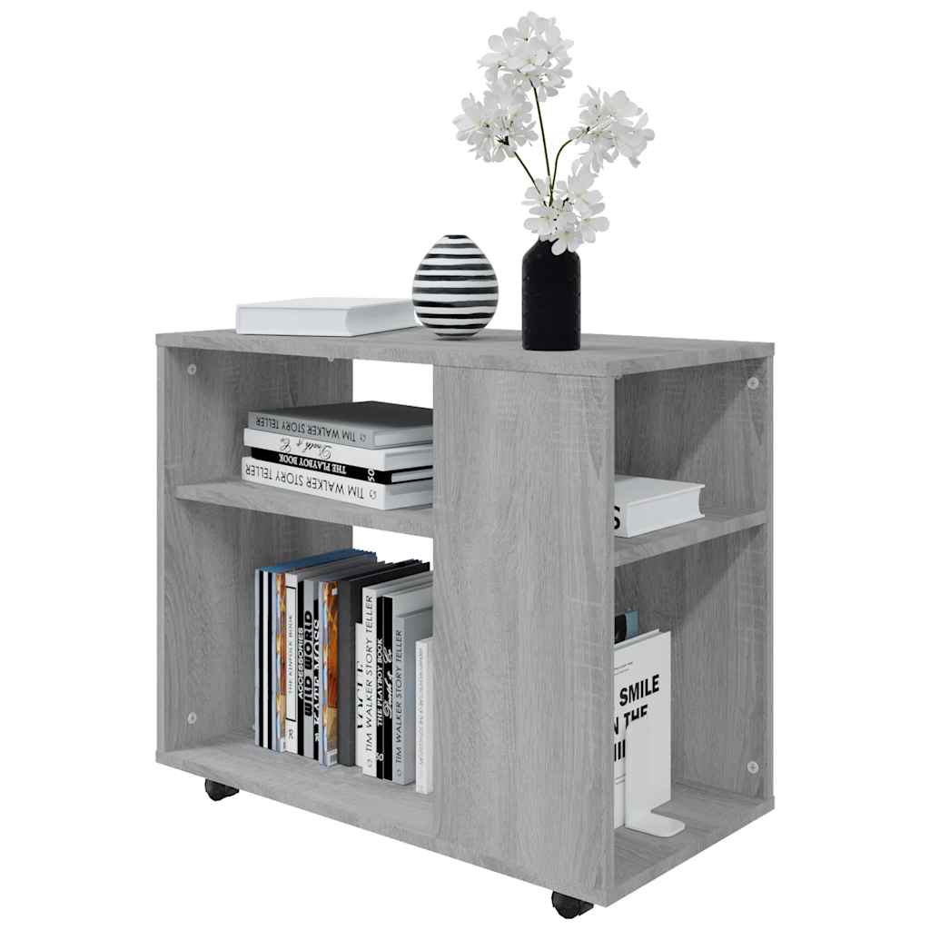 Pomoćni stol 70x35x55 cm konstruirano drvo - sivi sonoma hrast, 1 - number 4.