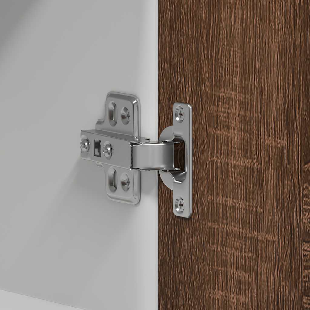 Veggskap 60x31x60 cm konstruert trebrun eikfarge - brun eik, 1, hengekabinett (2 dører) 60 cm - number 9.