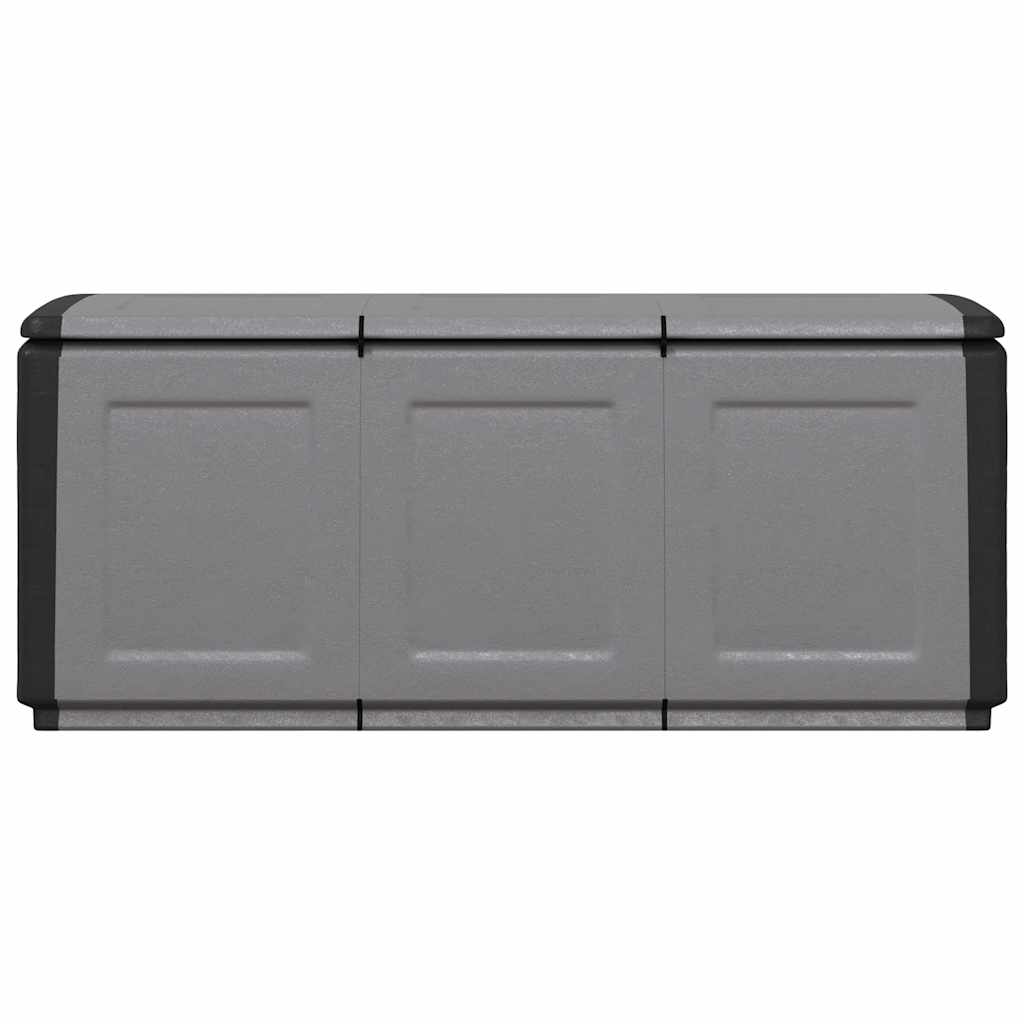 Kutija za odlaganje za vrt 138x53x57 cm 330 l tamno siva i crna - number 4.