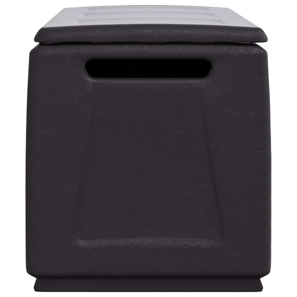 Kutija za odlaganje za vrt 138x53x57 cm 330 l tamno siva i crna - number 7.