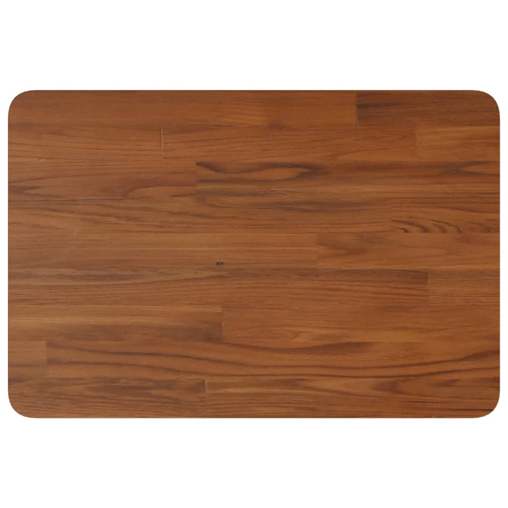 Bordplade til badeværelse 60x40x2,5 cm massivt træ - mørkebrun, 60 x 40 x 2.5 cm - number 2.