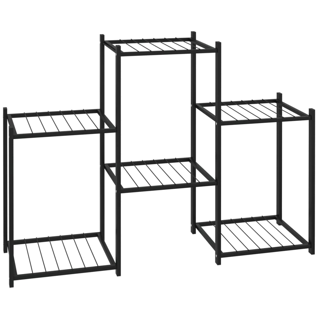 Blomsterstativ 83x25x60 cm jern sort - 1, uden hjul - number 2.