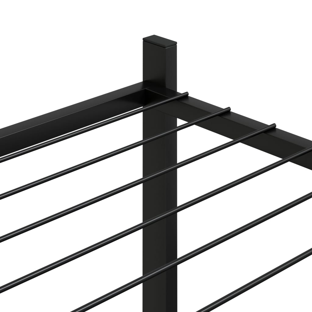 Blomsterstativ 83x25x60 cm jern sort - 1, uden hjul - number 5.