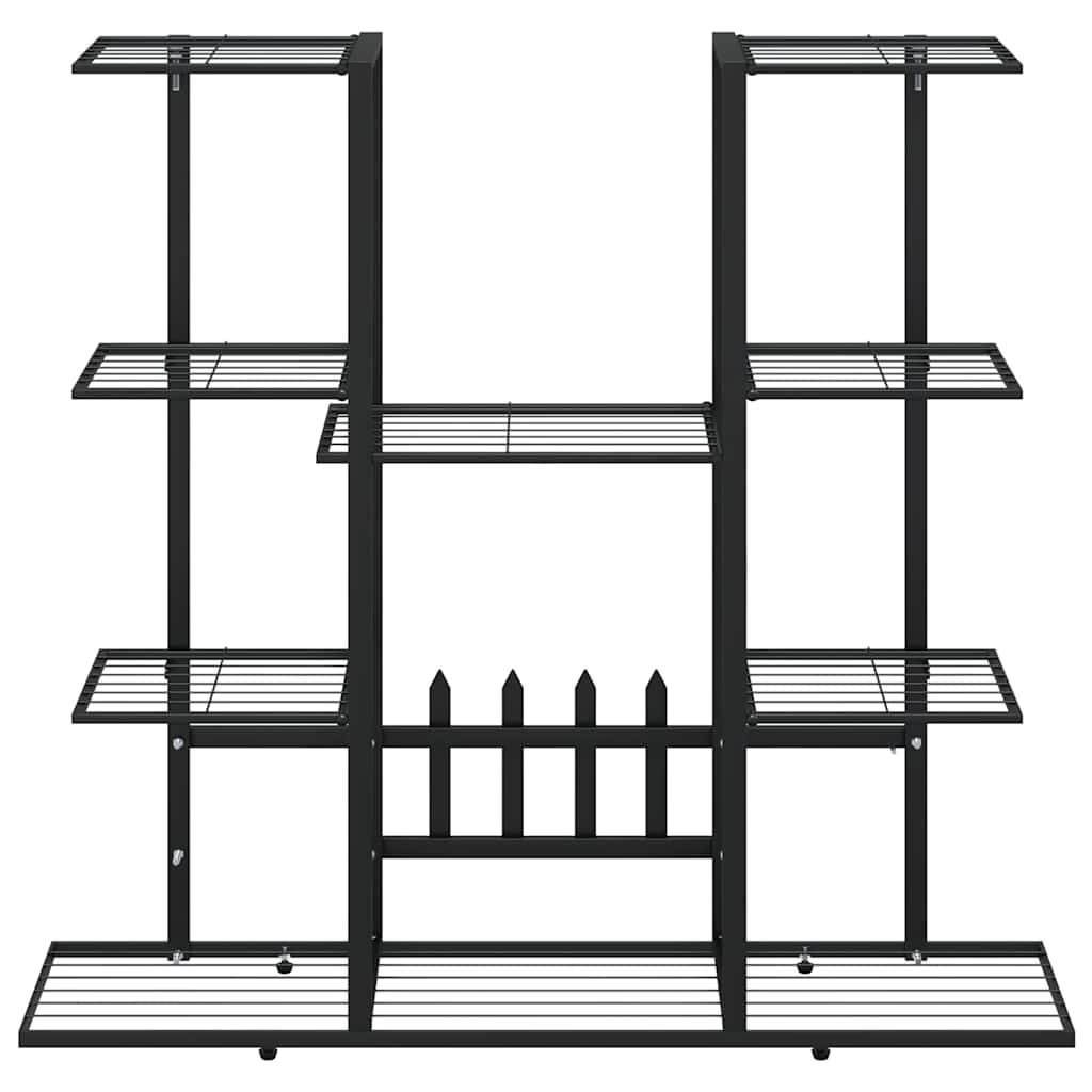 Blomsterstativ 94,5x25x89 cm jern - sort, 1, uden hjul - number 5.