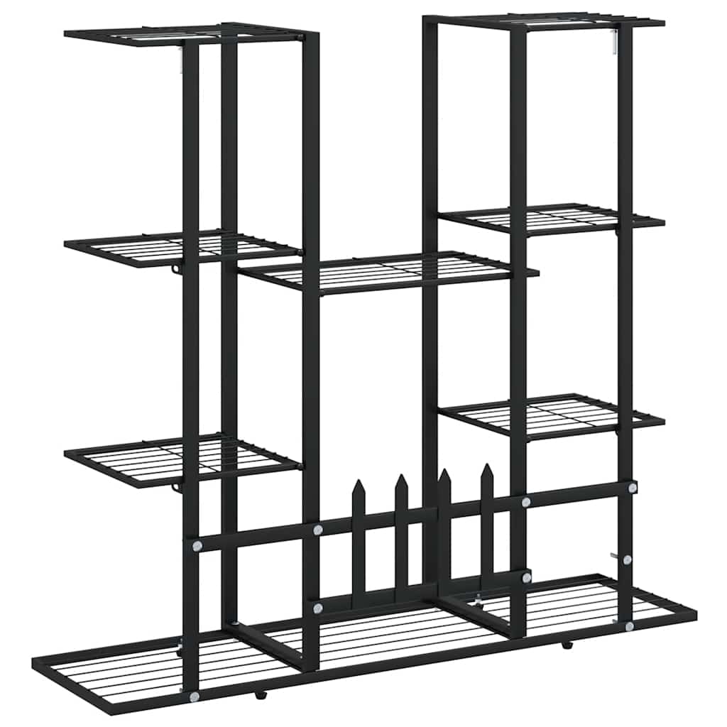 Blomsterstativ 94,5x25x89 cm jern - sort, 1, uden hjul - number 7.