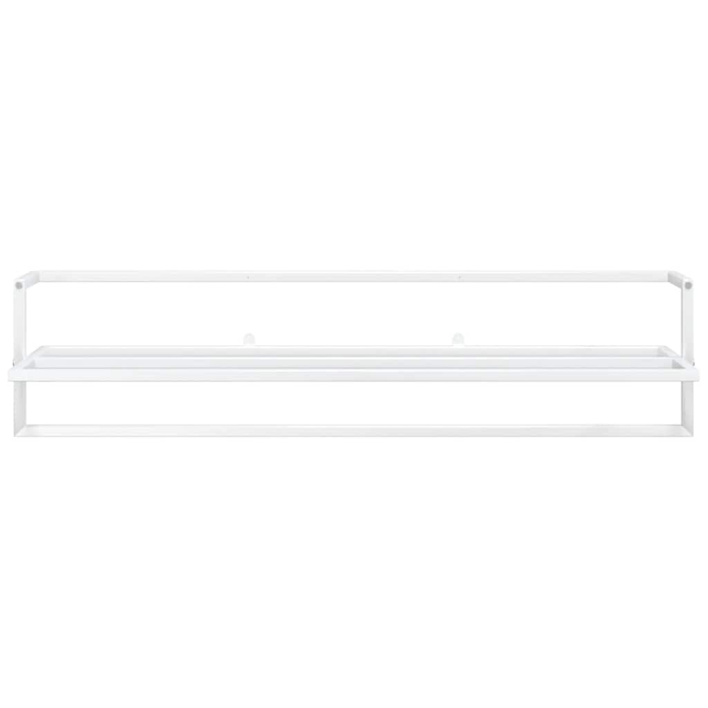 Porte-serviettes 95x25x22 cm fer blanc - number 4.