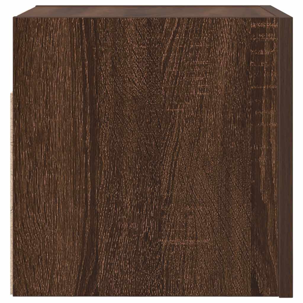 Væghængt tv-skab 30,5x30x30 cm brun egetræsfarve - number 5.