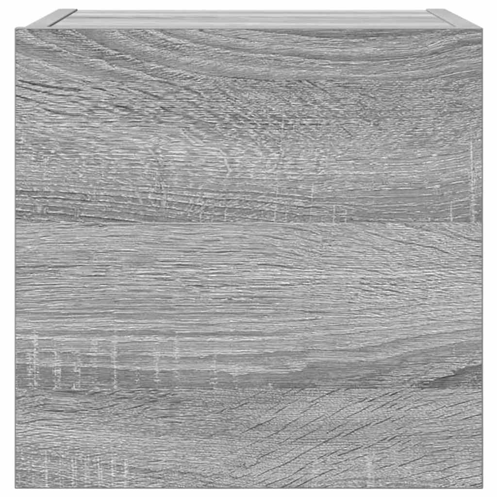 Vägghängt tv-skåp st. 30,5x30x30 cm grå och sonoma ek - grå sonoma ek, 4 - number 4.