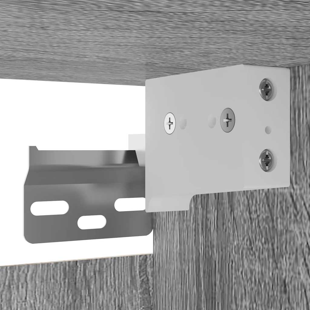 Vägghängt tv-skåp st. 30,5x30x30 cm grå och sonoma ek - grå sonoma ek, 4 - number 9.