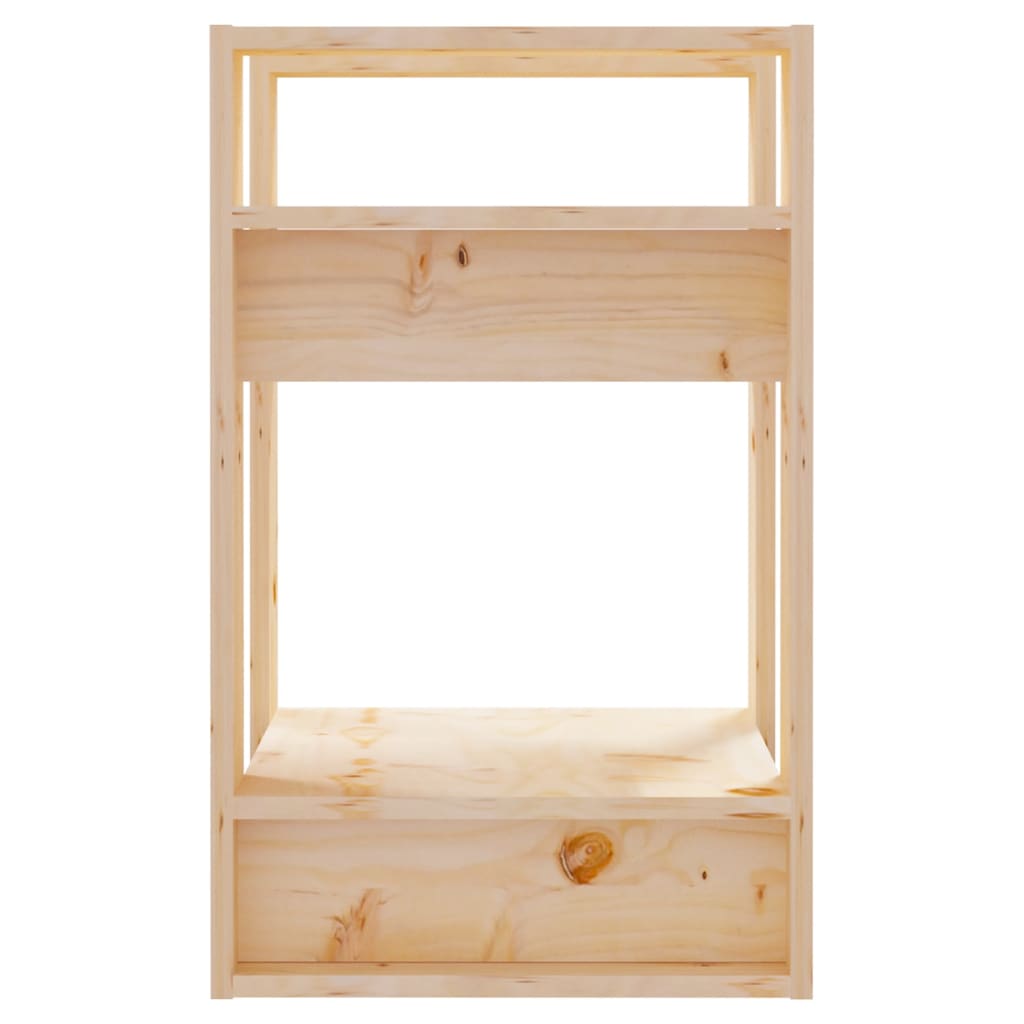 Bogreol/rumdeler 41x35x57 cm massivt fyrretræ - naturfarvet, 1 - number 4.