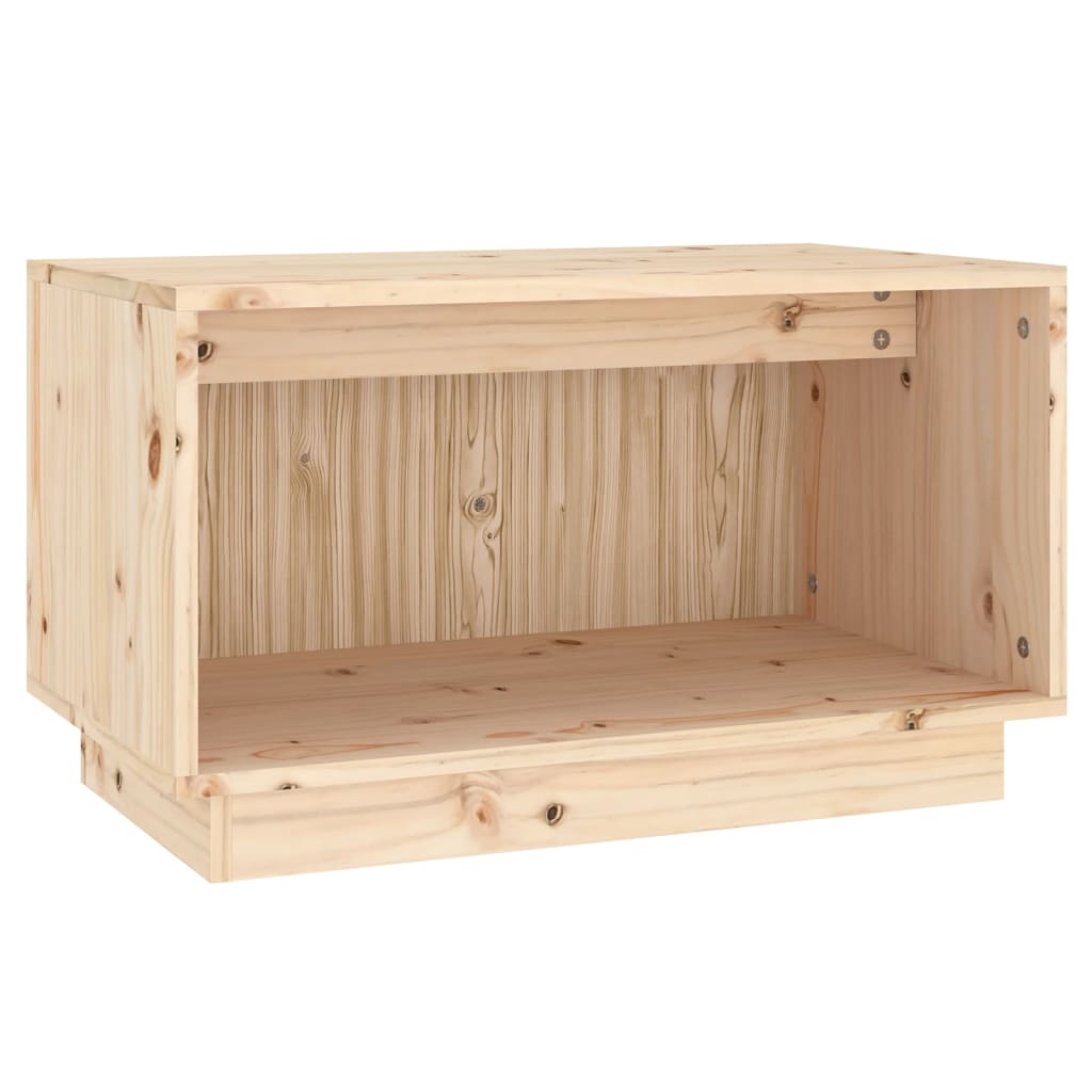 Tv-bord 60x35x35 cm massivt fyrretræ - naturfarvet, 1 - number 2.