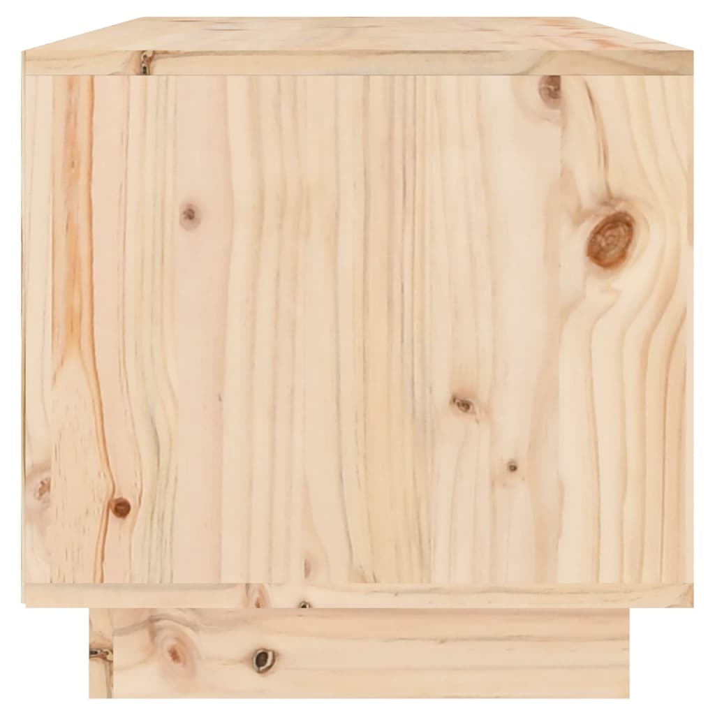 Tv-bord 60x35x35 cm massivt fyrretræ - naturfarvet, 1 - number 4.