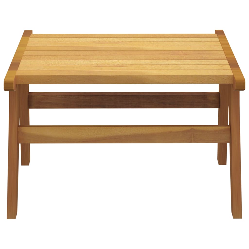 Havestol med fodstøtte massivt teaktræ - number 12.