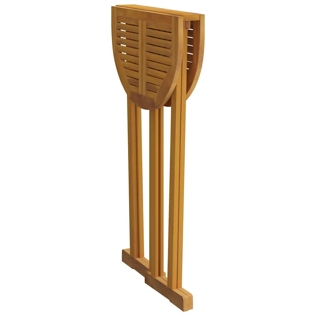 Stół barowy składany 90x65x105 cm lite drewno tekowe - number 6.