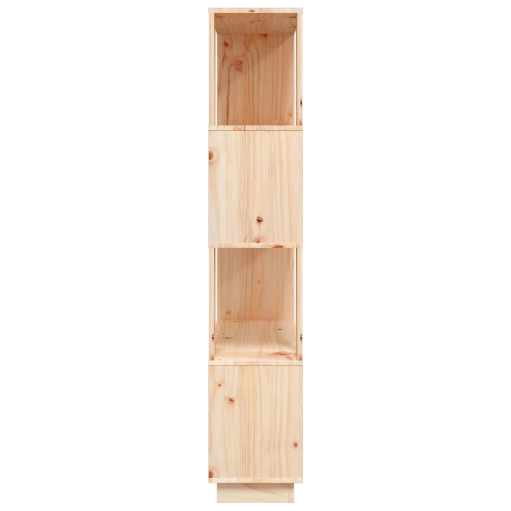 Bookshelf/room divider 80x25x132 cm solid pine - black, 1 - number 4.