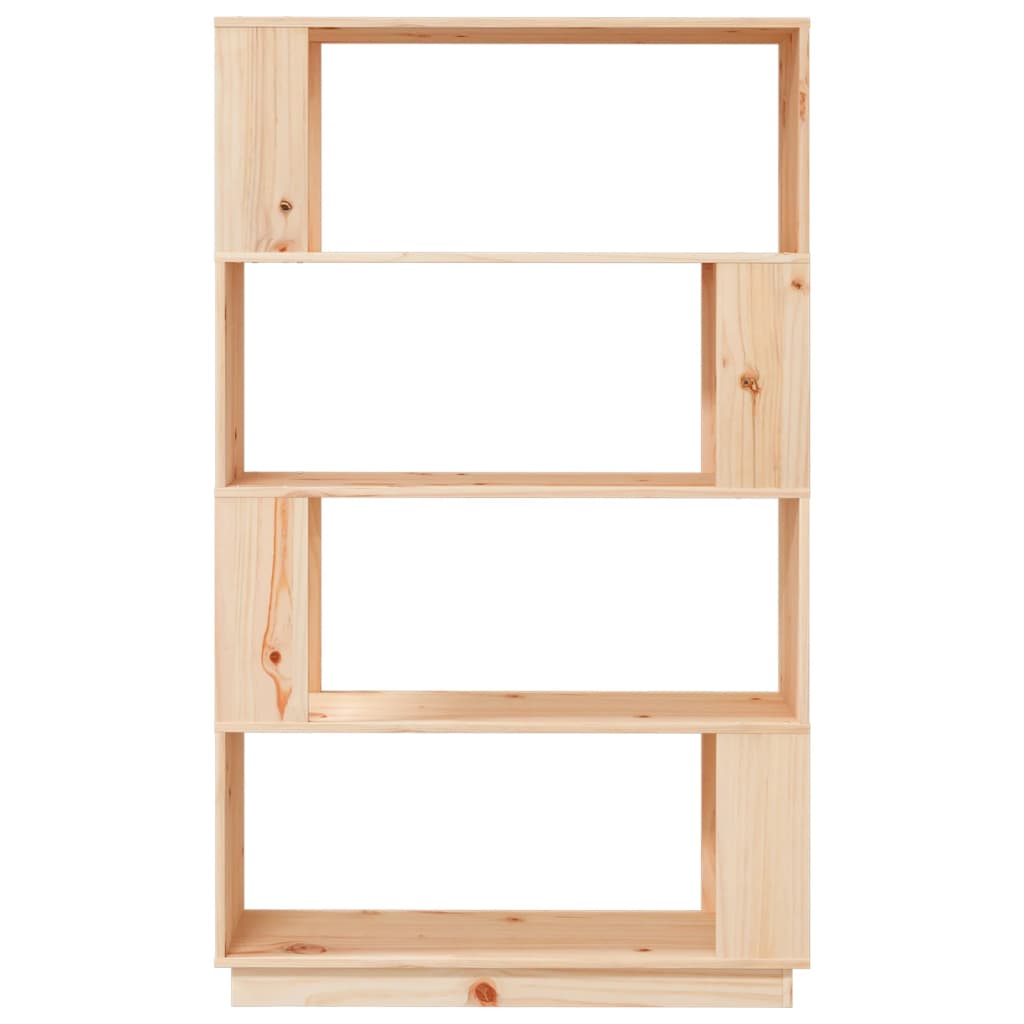 Bookshelf/room divider 80x25x132 cm solid pine - black, 1 - number 3.