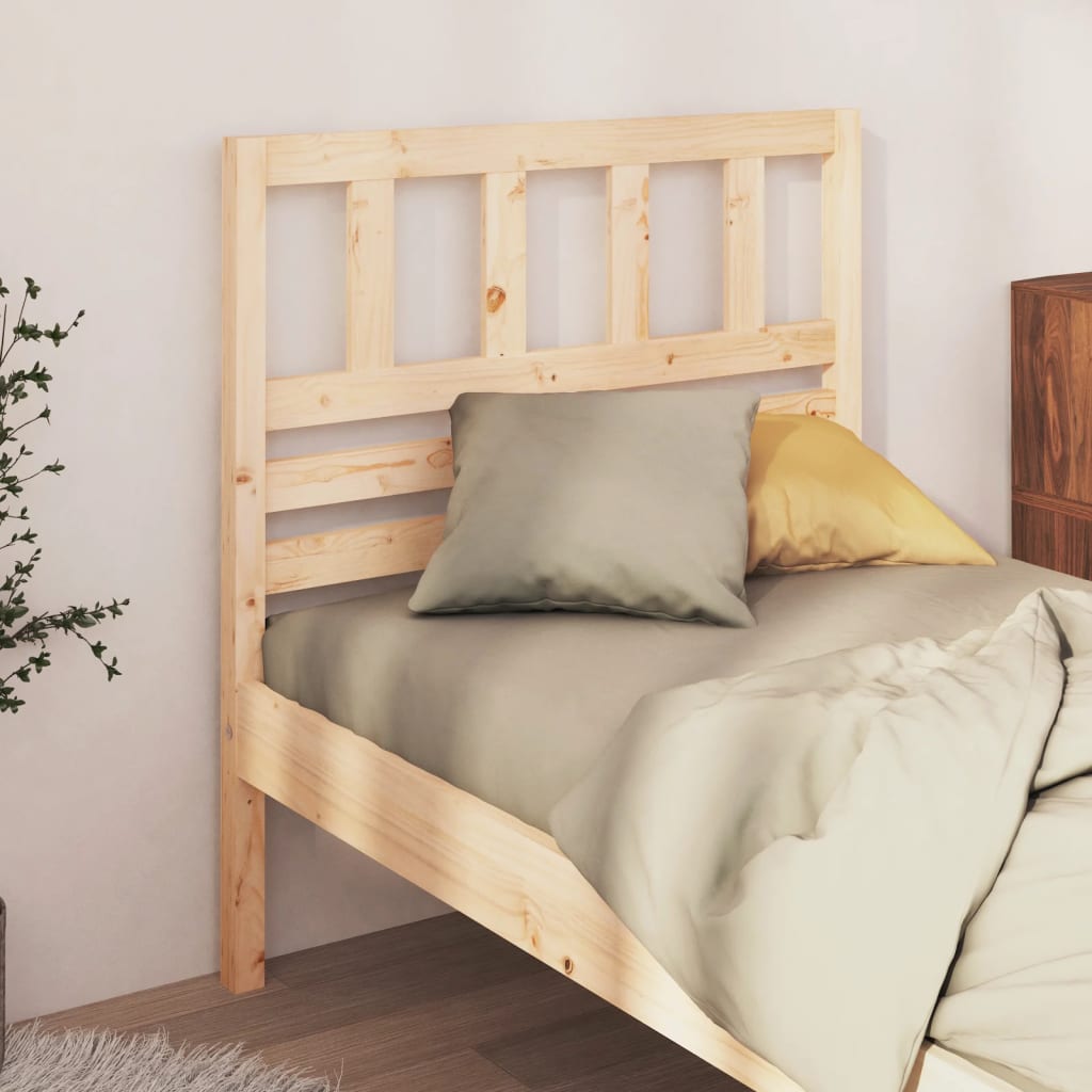 Sengegærde 81x4x100 cm massivt fyrretræ - naturfarvet, 81 x 100 cm, 1 - number 1.