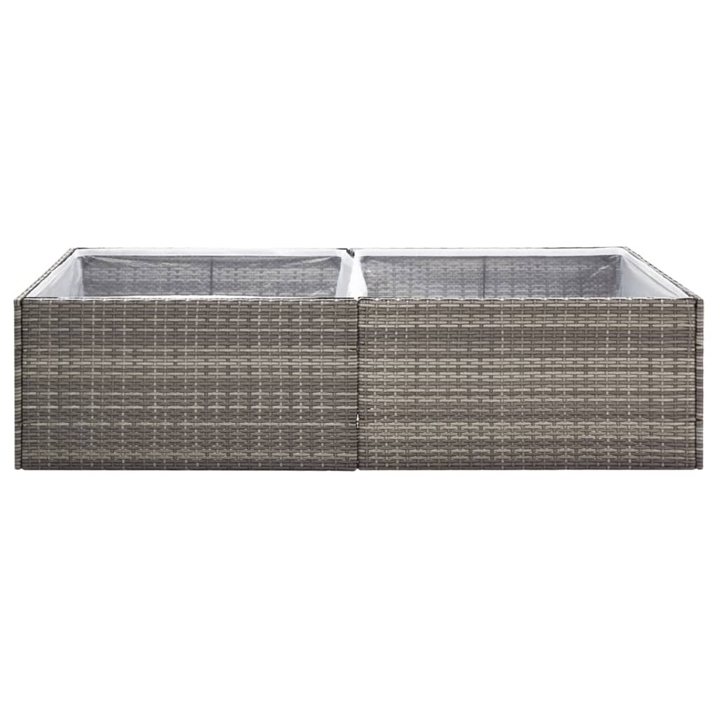 Fioriera polyrattan - grigio, 157 x 80 x 40 cm, 1 - number 4.
