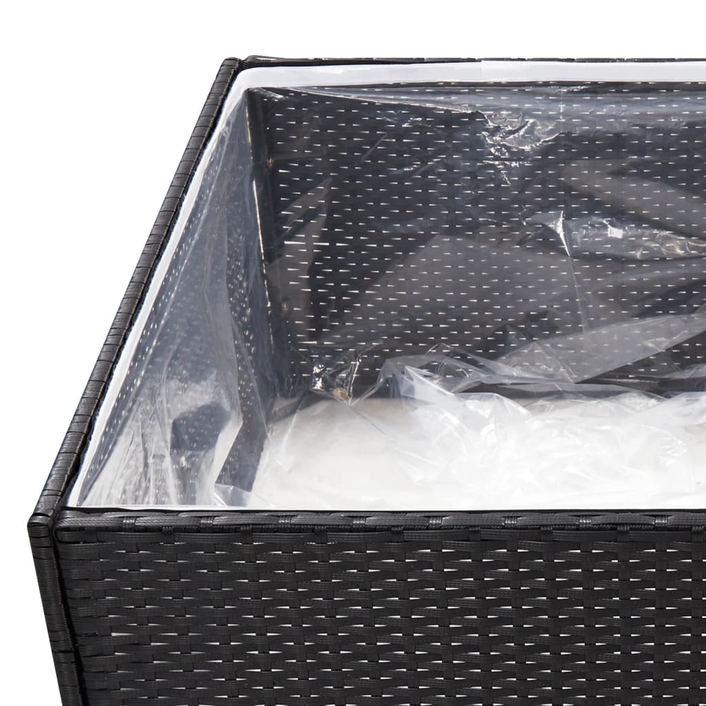 Vrtni stol poliratan - crni, 80 x 80 x 40 cm, 1 - number 5.