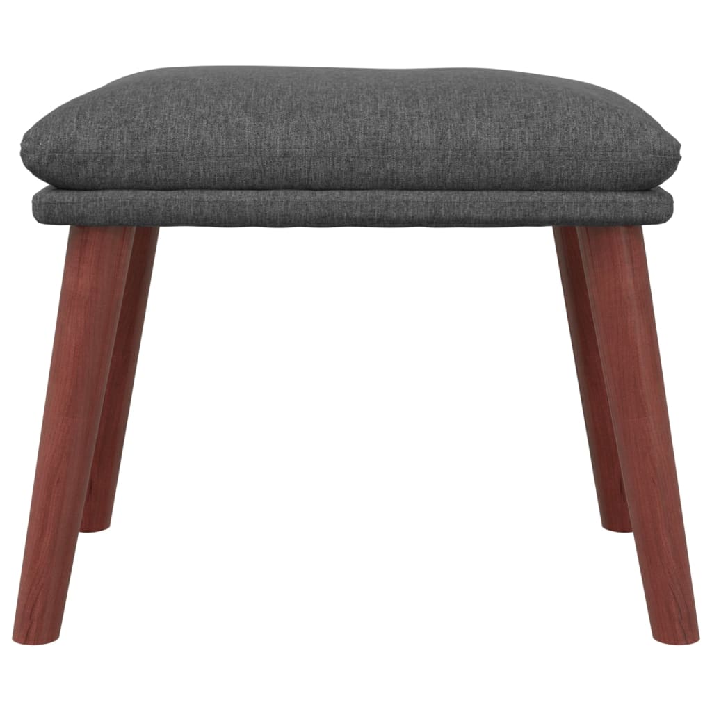 Fotel tkanin szary - ciemnoszare, 1, z podnóżem - number 7.