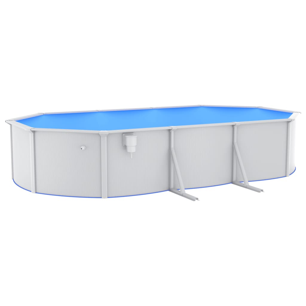 Swimmingpool med sandfilterpumpe og stige 610x360x120 cm - number 3.