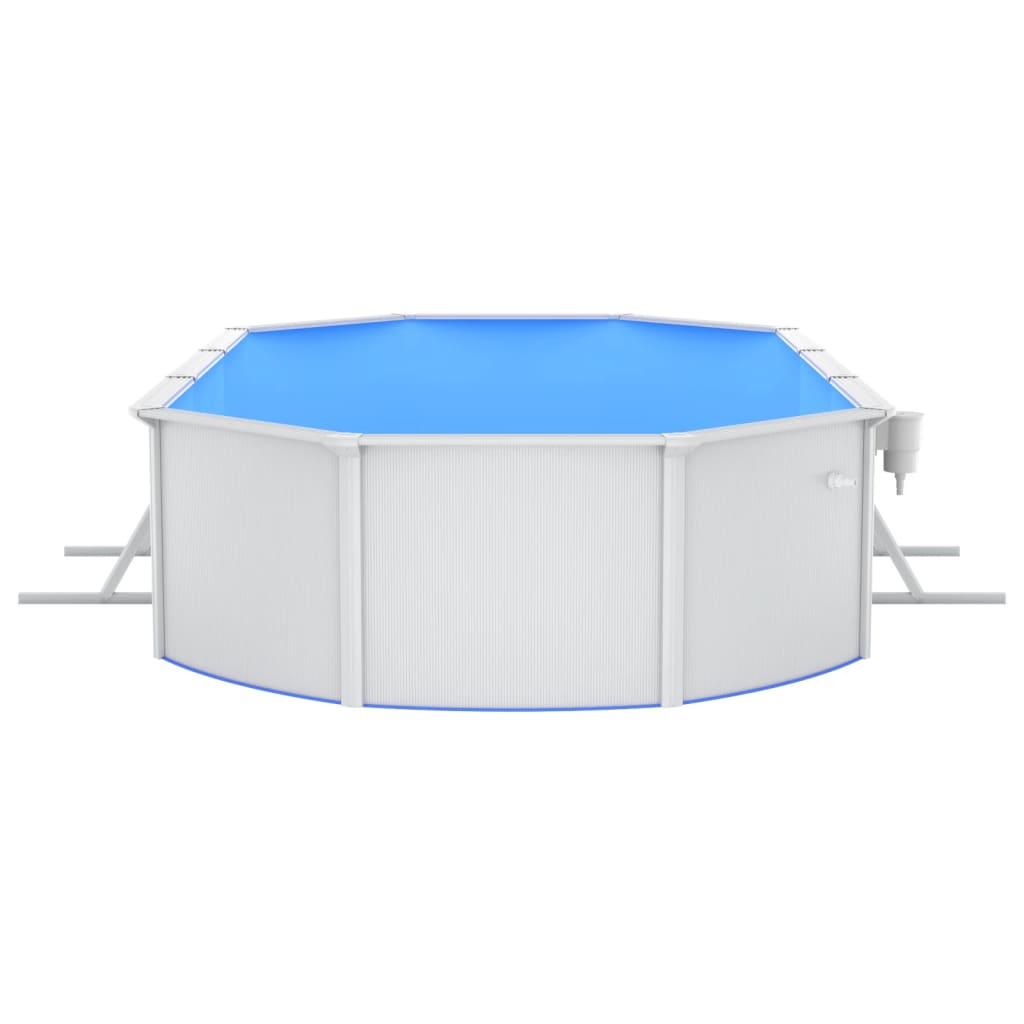 Swimmingpool med sandfilterpumpe og stige 610x360x120 cm - number 5.