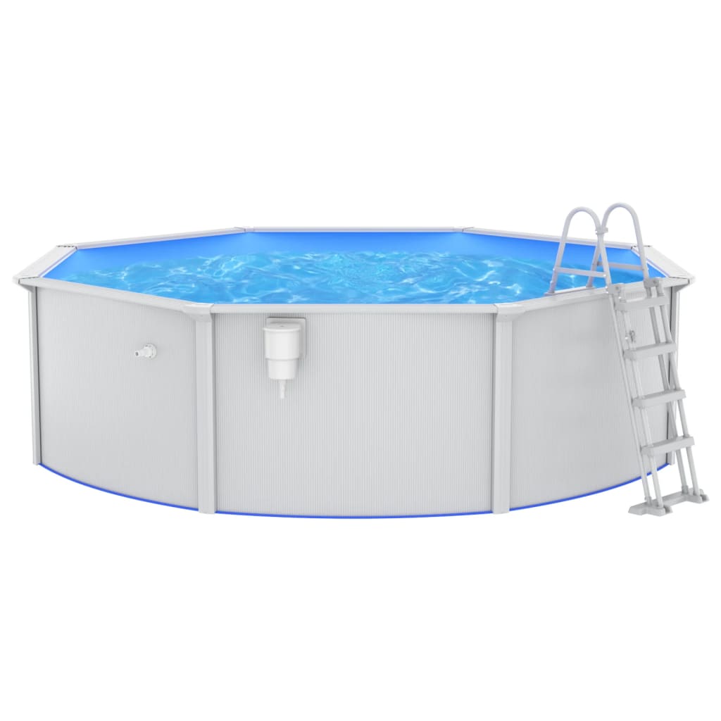 Swimmingpool med poolstige 460x120 cm - ø 460 x 120 cm, pool + stige - number 2.